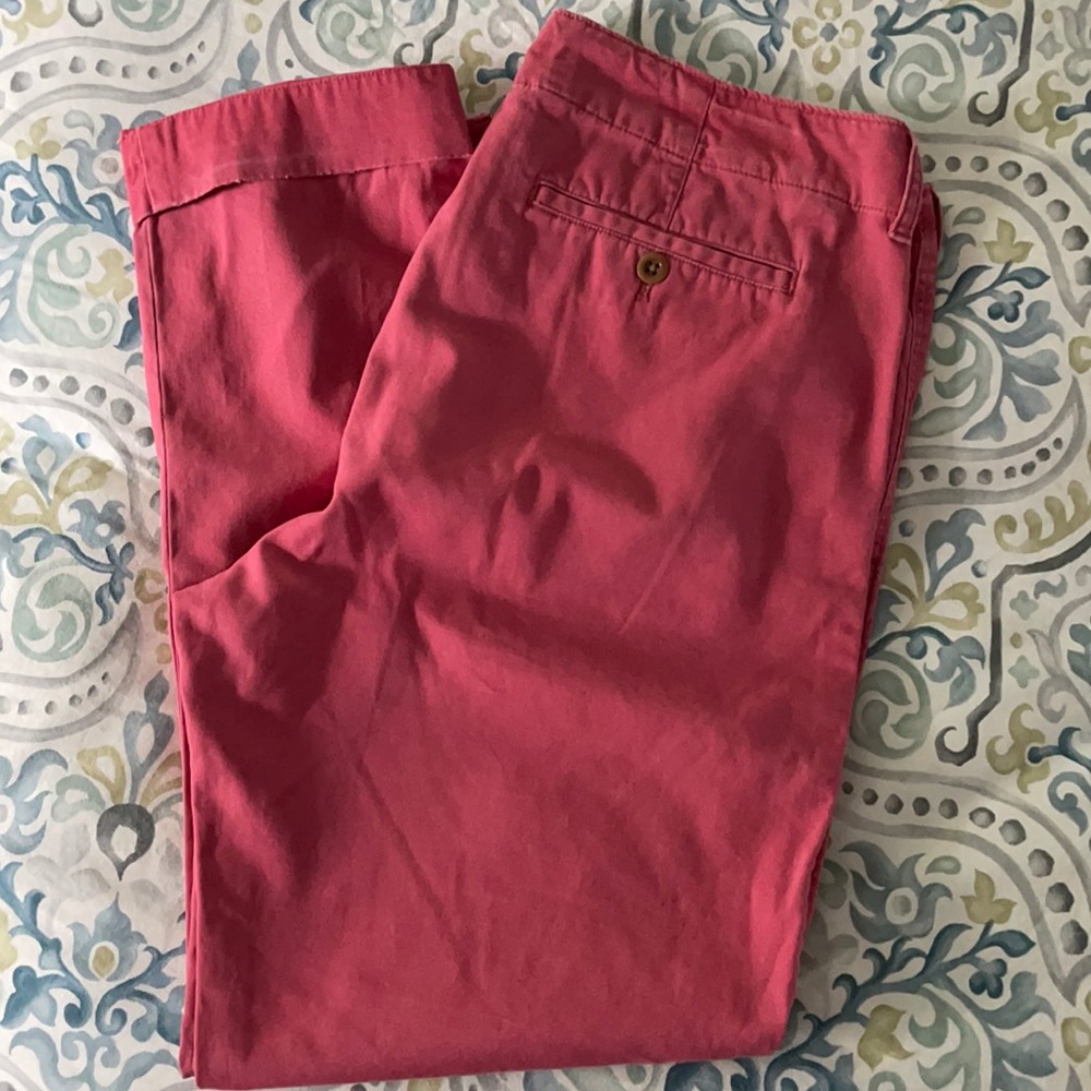 RL RUGBY Slim Boyfriend Nantucket Red Pants